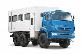 The shift bus on the KAMAZ 5350 chassis 1