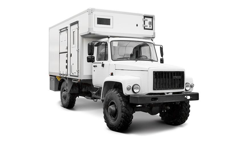Mobile workshop on the GAZ 33081 chassis