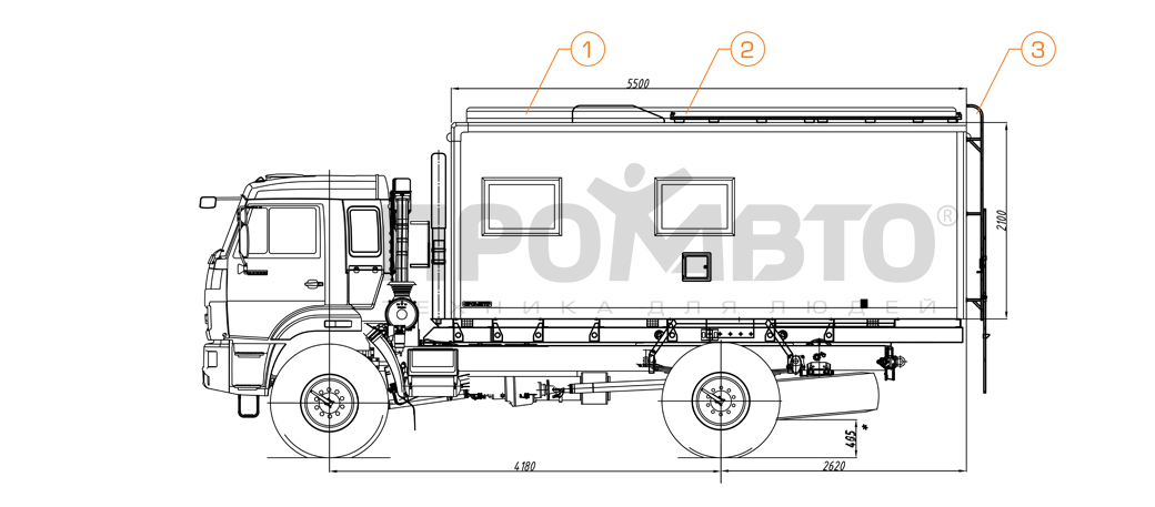 Камаз 43502 чертеж