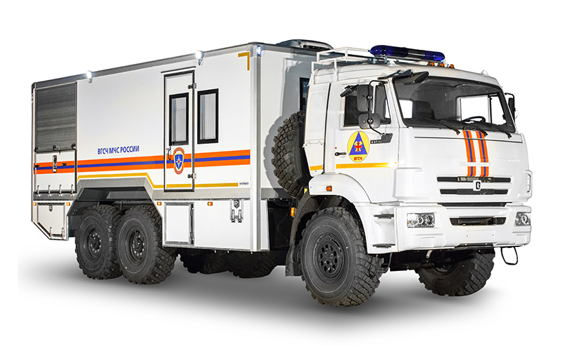 Mobile diving complex on the KAMAZ 43118 chassis