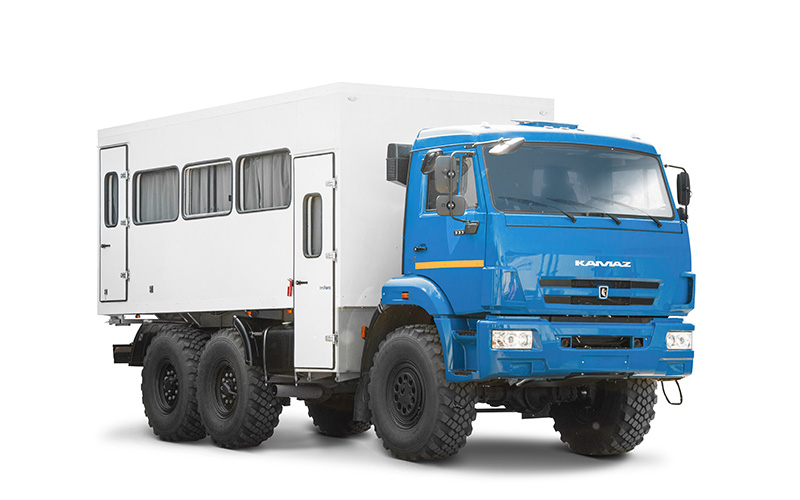 The shift bus on the KAMAZ 5350 chassis