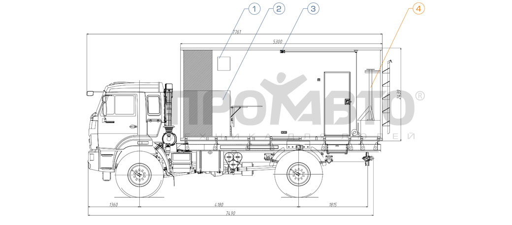 Камаз 43502 чертеж