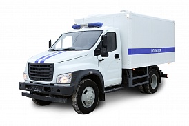 Special vehicle on the GAZ C41R13 chassis for the transportation of detainees  1