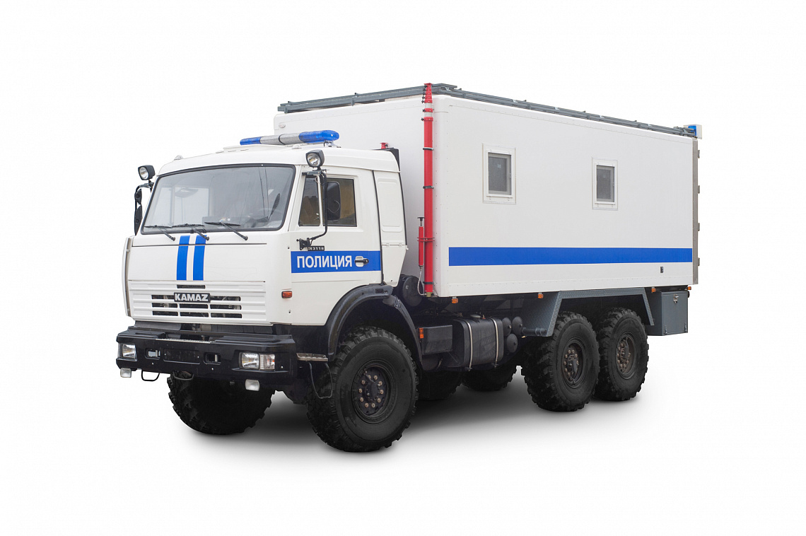 Mobile headquarters of the Ministry of Internal Affairs on the chassis KAMAZ 43118 5