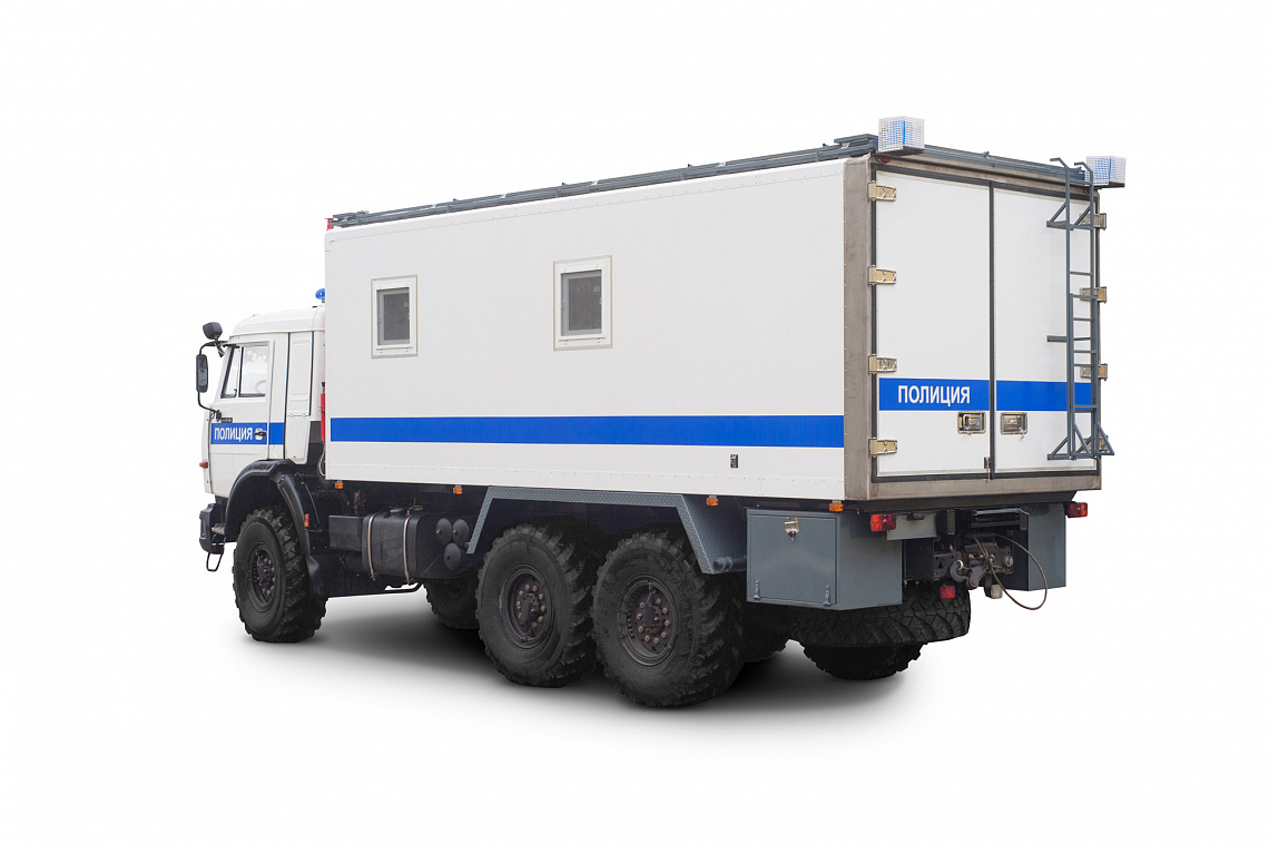 Mobile headquarters of the Ministry of Internal Affairs on the chassis KAMAZ 43118 4